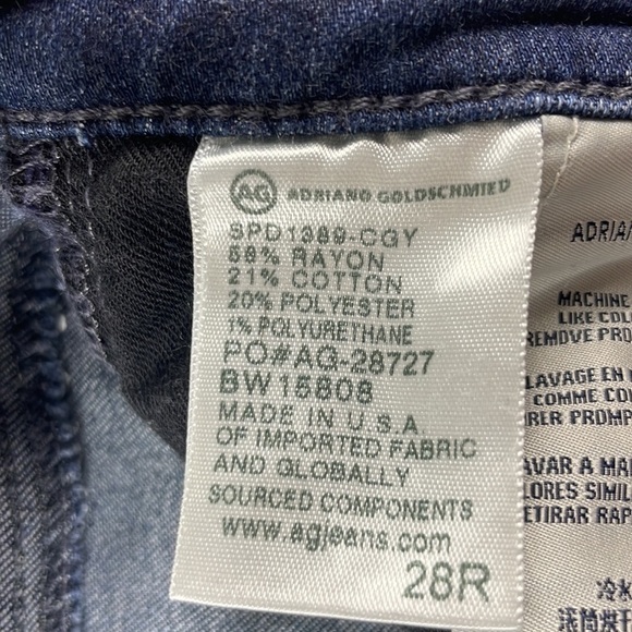 AG Adriano Goldschmied Women’s The Legging Ankle, Super Skinny Ankle Jeans sz 28 - Picture 5 of 13